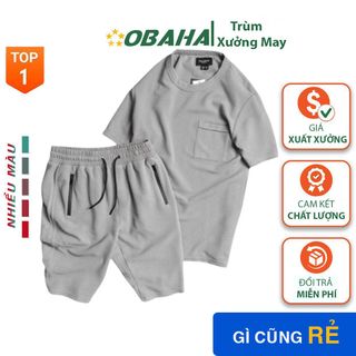 Bộ Quần Áo Thể Thao Nam Cộc Tay Chất Cotton Xốp Thái Mềm Mịn Thoáng Mát Mặc Nhà Đi Chơi 01 giá sỉ