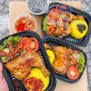 Hộp nhựa 1 ngăn HT203 đựng hải sản, gà, vịt,...