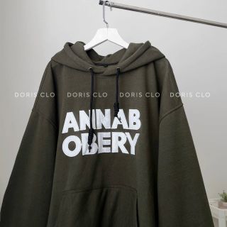 Áo hoodie thun nỉ logo in annab obery form dưới 70kg