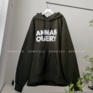 Áo hoodie thun nỉ logo in annab obery form dưới 70kg giá sỉ