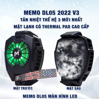 Quạt Tản Nhiệt Cho Điện Thoại Điện Thoại DL 05 - Làm Mát Siêu Nhanh - Hiển Thị Nhiệt Độ