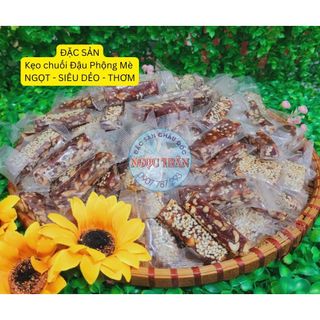 Đặc sản Kẹo Chuối - Đậu Phộng - Mè - Loại Viên dài 500g