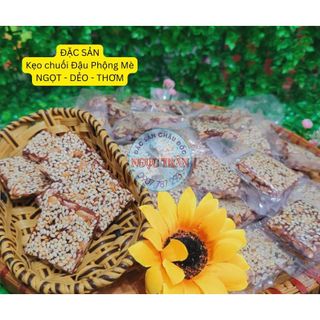 Đặc sản Kẹo Chuối - Đậu Phộng - Mè - Loại viên tròn 500g