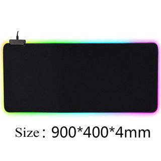 Lót Chuột Chơi Game Viền LED RGB - Siêu Bền - Dày - Chống Nước - Chống Trượt - Nhiều Chế Độ Led