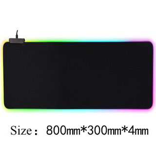 Lót Chuột Chơi Game Viền LED RGB - Siêu Bền - Dày - Chống Nước - Chống Trượt - Nhiều Chế Độ Led