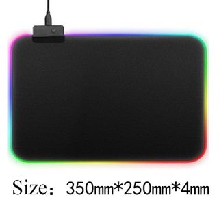 Lót Chuột Chơi Game Viền LED RGB - Siêu Bền - Dày - Chống Nước - Chống Trượt - Nhiều Chế Độ Led