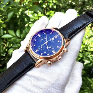 Đồng Hồ Nam Dây Da PATEK PHILLIPE Đồng Hồ Đeo Tay Kiểu Dáng Doanh Nhân Lịch Thiệp Sang Trọng