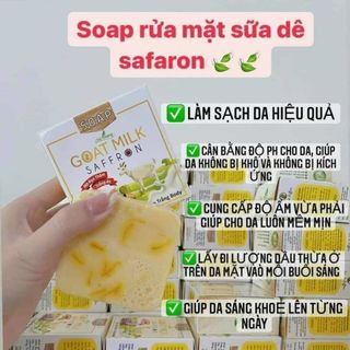 XÀ PHÒNG SỮA DÊ SAFRON KÍCH TRẮNG DA giá sỉ