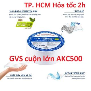 Giấy vệ sinh cuộn lớn An Khang 2 lớp 500g AKC500 giá rẻ chất lượng Hỏa tốc TPHCM