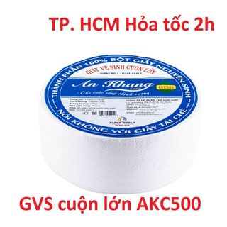 Giấy vệ sinh cuộn lớn An Khang 2 lớp 500g AKC500 giá rẻ chất lượng Hỏa tốc TPHCM