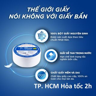 Giấy vệ sinh cuộn lớn An Khang 2 lớp 500g AKC500 giá rẻ chất lượng Hỏa tốc TPHCM