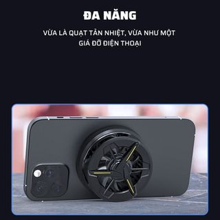 Quạt Tản Nhiệt Cho Điện Thoại CX-01 , Thiết Kế Từ Tính - Làm Mát Cực Nhanh - Kết Hợp Đèn Led RGB