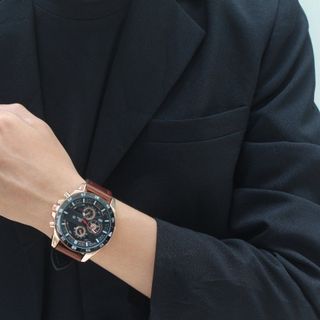Đồng hồ nam Vavavoom mặt kính chống nước chống xước thiết kế lịch lãm 2 màu sang trọng