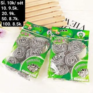 Set 6 miếng cước chà xoong nồi rửa chén bát
