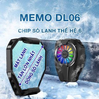 Quạt Tản Nhiệt Gaming Cho Điện Thoại MEMO DL06 Công Nghệ Sò Lạnh - Làm Mát Siêu Nhanh