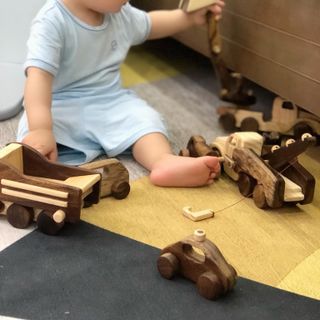 Xe Múc gỗ - Đồ Chơi Gỗ Trẻ Em Chàng Trai Gỗ, đồ chơi phát triển trí tuệ, đồ chơi giáo dục, đồ chơi thông minh cho bé