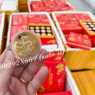 [Quà Tặng Tết] Bộ Xu Úc 12 Con Giáp Mạ Vàng Kèm Hộp, Quà Tặng Ý Nghĩa, Độc Đáo