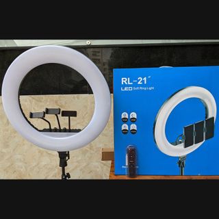 Bộ Đèn Livestream RL21 Size 54cm + Chân Đèn + Kẹp Điện Thoại - Cực Chắc Chắn- Hỗ trợ Makeup Quay TikTok