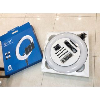 Bộ Đèn Livestream RL21 Size 54cm + Chân Đèn + Kẹp Điện Thoại - Cực Chắc Chắn- Hỗ trợ Makeup Quay TikTok