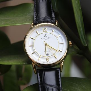 Đồng hồ nam dây da BentLey 001 Dây Da Sang Trọng Thanh Lịch