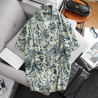 BIGSIZE - Áo sơ mi nam tay ngắn cổ đăng tông Unisex bigsize size 80kg đến 130kg