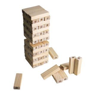 Bộ rút gỗ Jenga 54 Thanh Chàng Trai Gỗ, trò chơi xếp hình, domino, thanh gỗ sáng tạo phát triển khả năng tư duy cho bé, đồ chơi trí tuệ Quà tặng Em bé Bé trai Bé gái