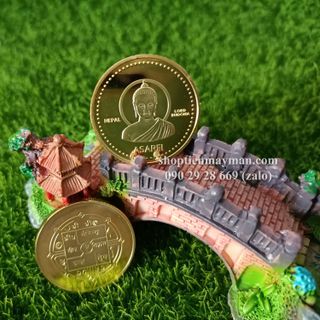 Đồng Xu ĐỨC Phật Thích Ca Phong Thuỷ May Mắn Của Nepal