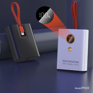 Sạc dự phòng Sendem PH10 10000Mah sạc nhanh 45W/PD20W tích hợp dây TypeC