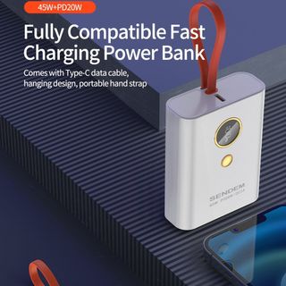Sạc dự phòng Sendem PH10 10000Mah sạc nhanh 45W/PD20W tích hợp dây TypeC