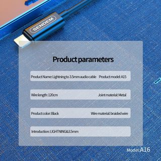 Dây âm thanh kỹ thuật số Sendem A16 IPhone ra 3.5mm dài 1.2M
