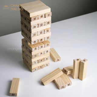 Trò Chơi Thanh Rút Gỗ 54 Thanh Đồ Chơi Trí Tuệ Chàng Trai Gỗ