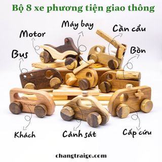 Bộ 8 Phương Tiện Giao Thông - Chàng Trai Gỗ