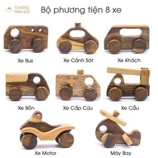 Bộ 8 Phương Tiện Giao Thông - Chàng Trai Gỗ