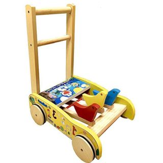 Xe tập đi bằng gỗ hiệu Song Son hình ba con thú cho bé - Bảo hành 1 tháng