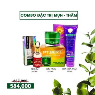 Pt bert trà xanh mụn thâm liền sẹo se khích lỗ chân lông 25gr(giá bao bì 290)