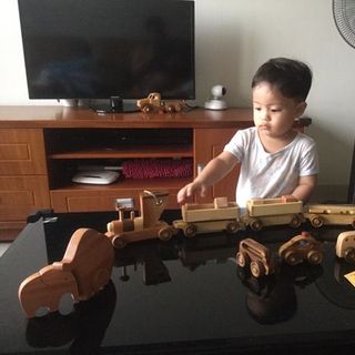 Đồ Chơi Tàu Hỏa Gỗ Chàng Trai Gỗ