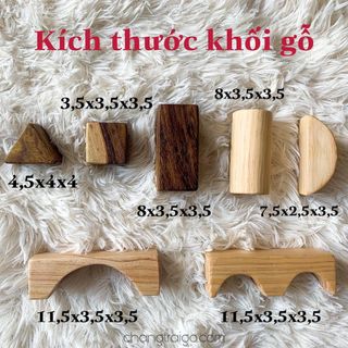 BỘ KHỐI XÂY DỰNG 29 CHI TIẾT SÁNG TẠO - ĐỒ CHƠI GỖ CHÀNG TRAI GỖ