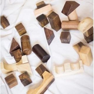 BỘ KHỐI XÂY DỰNG 29 CHI TIẾT SÁNG TẠO - ĐỒ CHƠI GỖ CHÀNG TRAI GỖ