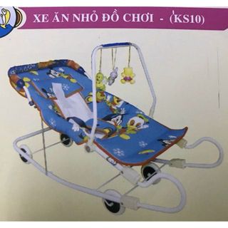 (Có đồ chơi) Xe nằm đẩy nhún ăn bột Hoàng Thành KS10 giá sỉ