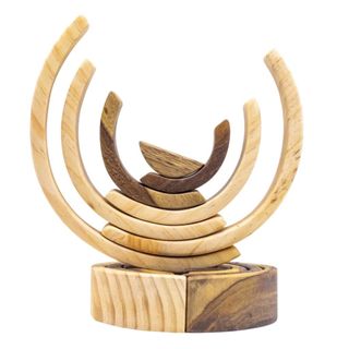 Đồ chơi cầu vồng montessori bằng gỗ, bộ giáo cụ giáo dục cho trẻ, Chàng Trai Gỗ
