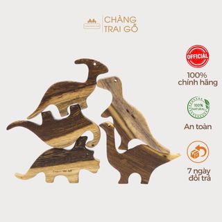 Combo 5 khủng long Đồ Chơi Gỗ Trẻ Em Chàng Trai Gỗ