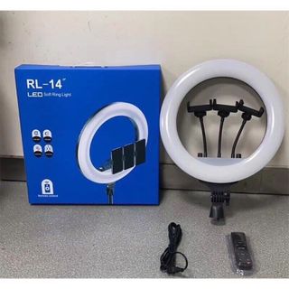 Bộ Đèn Livestream RL14 Size 36cm + Chân Đèn + Kẹp Điện Thoại - Cực Chắc Chắn- Hỗ trợ Makeup Quay TikTok
