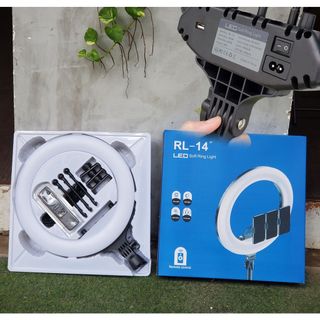Bộ Đèn Livestream RL14 Size 36cm + Chân Đèn + Kẹp Điện Thoại - Cực Chắc Chắn- Hỗ trợ Makeup Quay TikTok