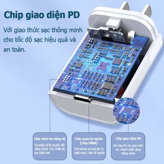 Bộ Củ Cap Sạc 20W Cho IP - Sạc Nhanh - Ổn Định - An Toàn Cho Điện Thoại - Chính Hãng HD DESIGN