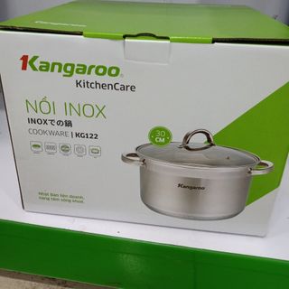 Nồi Luộc gà Inox 5 đáy cao cấp kangaroo KG122 size 30cm kèm ảnh thật