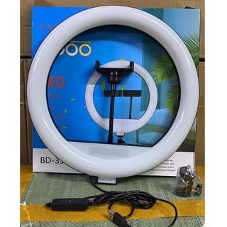 Đèn livestream giá rẻ 33cm và chân 2m1 hỗ trợ chụp ảnh, bán hàng, make up tăng/giảm/thay đổi chế độ sáng