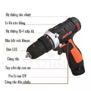 Khoan Pin 12V AOTUO