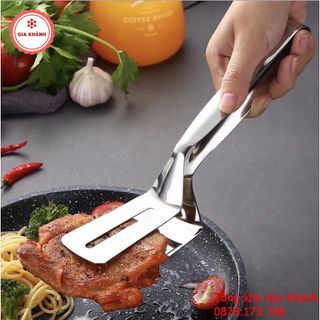 Kẹp Gắp Thức Ăn Đồ Nướng, Dụng Cụ Gắp Đồ Nóng Bằng Inox 304 Chắc Chắn