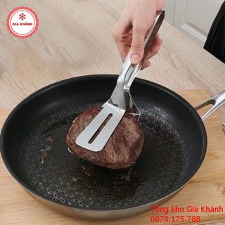 Kẹp Gắp Thức Ăn Đồ Nướng, Dụng Cụ Gắp Đồ Nóng Bằng Inox 304 Chắc Chắn