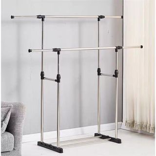 Cây Phơi Đồ Inox Thông Minh Gấp Gọn, Giàn Phơi Quần Áo Có Bánh Xe